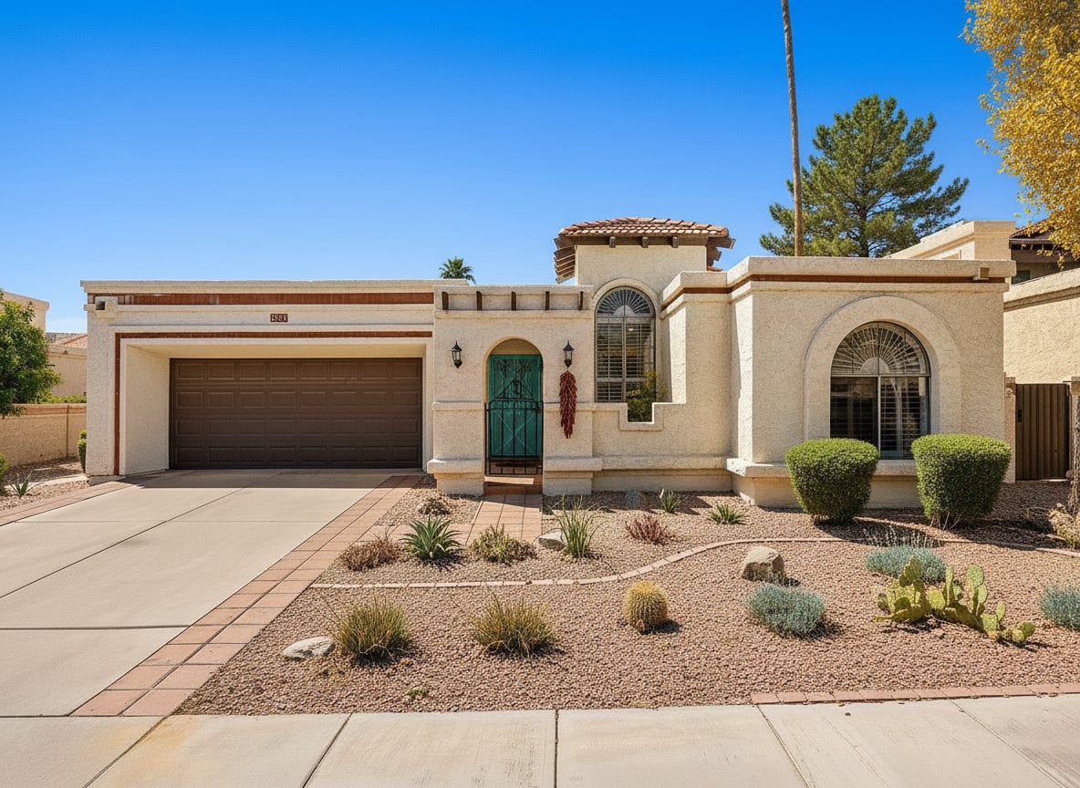 1925 Pueblo Revival hacienda, desert editorial
